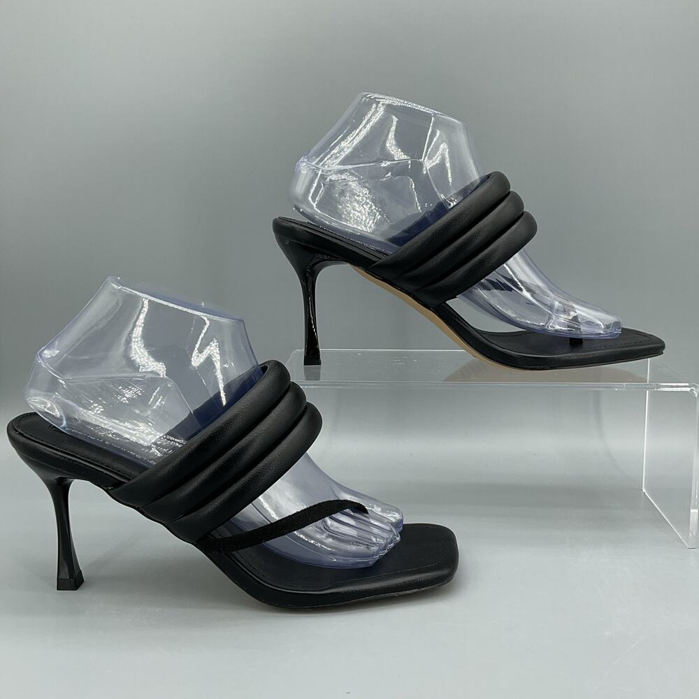 NEW French Connection Women’s Valerie Stiletto Sandals Black Size 7.5